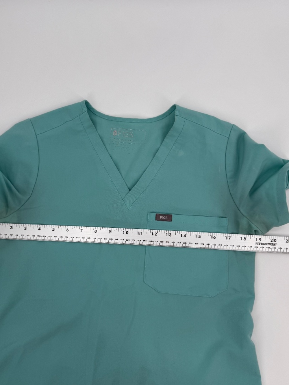 FIGS Technical Collection Scrub Set Teal V-Neck Top Jogger Pants Nurse Women S - Picture 4 of 10